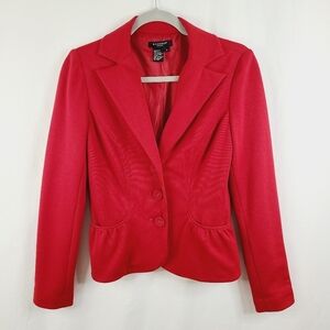 Sandro Sport Red Button Up Blazer Size Small